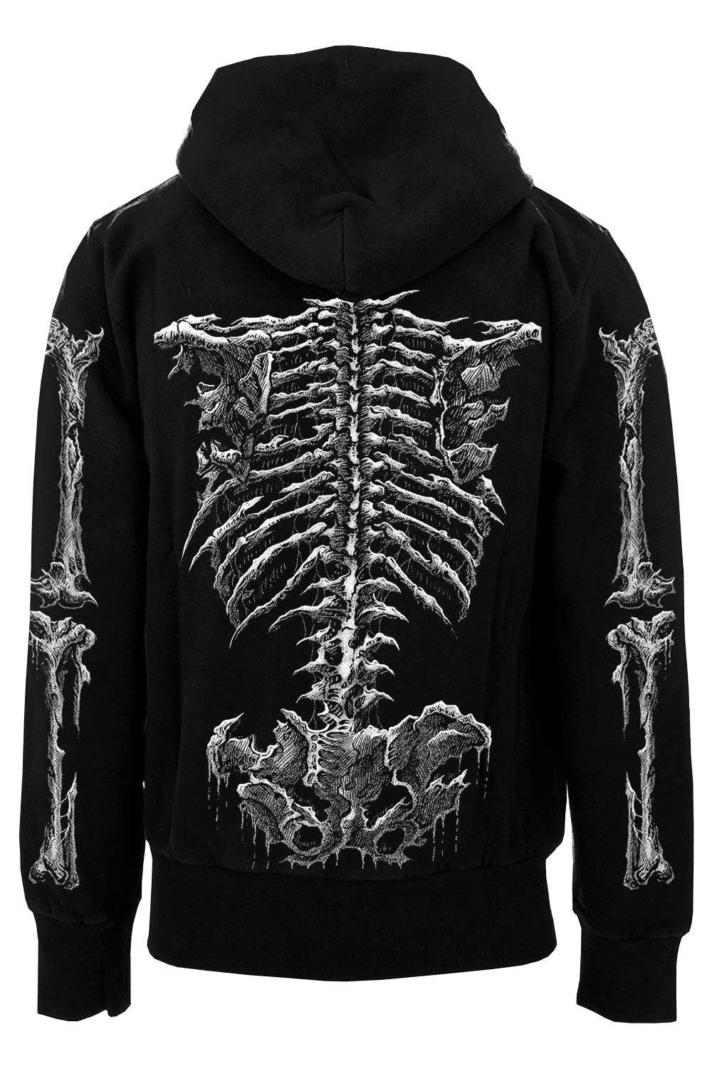vampirefreaks - Felpa con cappuccio Dead Inside Skeleton