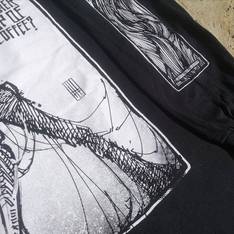 Godmachine Coffee & Philosophy: T-shirt unisex a maniche lunghe