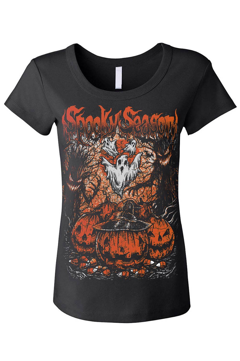Maglietta Spooky Season Manica Lunga