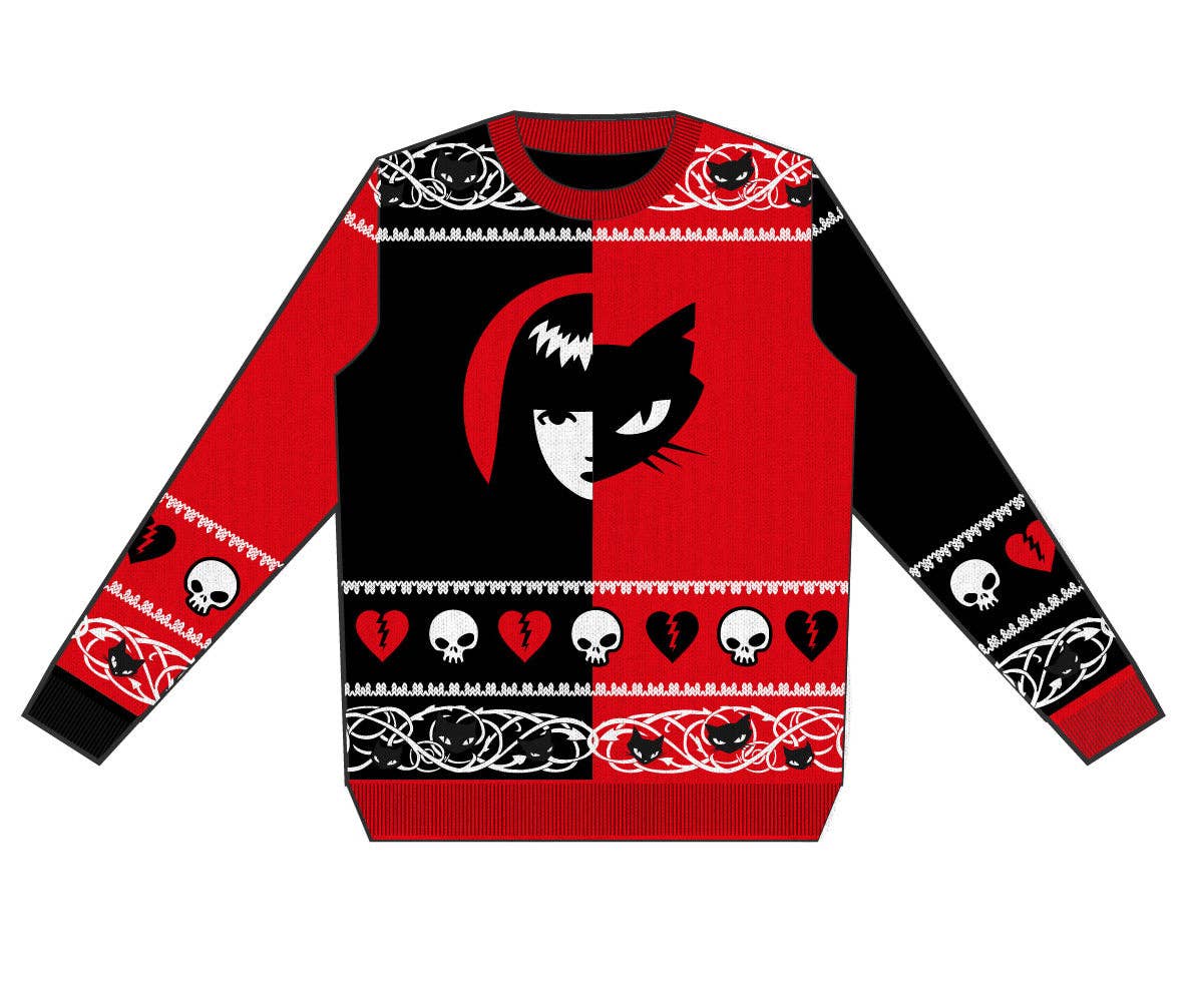 Heroes Inc. Europe B.V. - Emily The Strange - Maglione lavorato a maglia Emily Sabbath