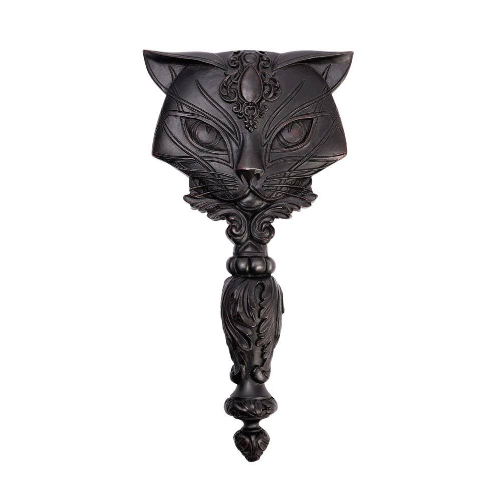 Alchemy England - Specchio a Mano Sacro Gatto (Nero) (Specchio)