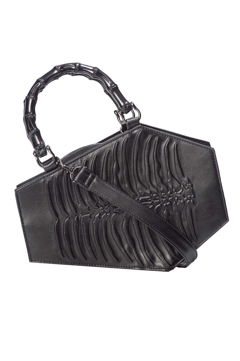 Borsa a forma di bara con manico