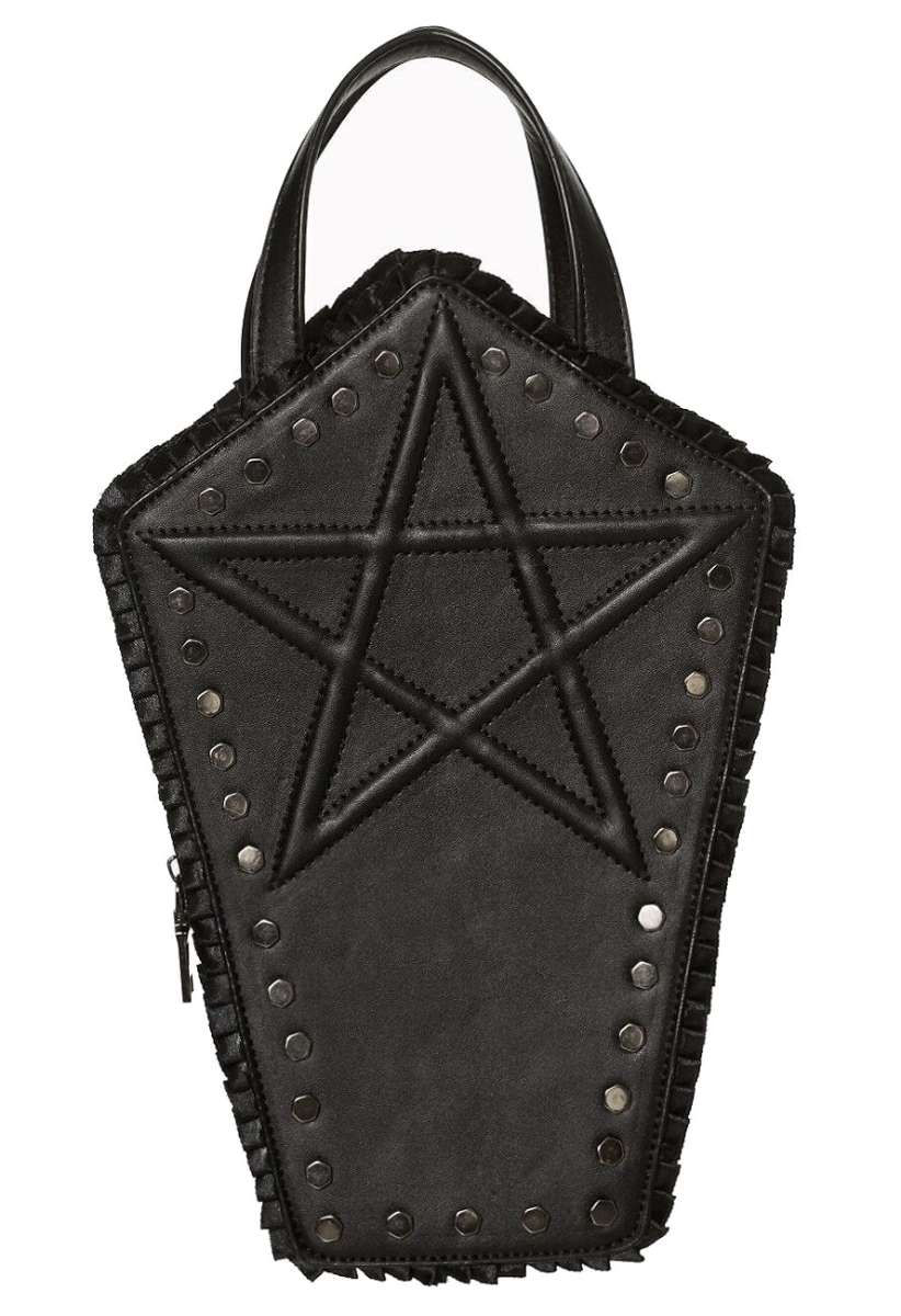 BANNED ALTERNATIVE BORSA A FORMA DI BARA CON PENTACOLO