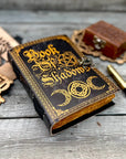 Diario in pelle vintage con stampa Book of Shadow