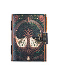 Diario in pelle vintage con stampa ad albero