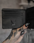 vampirefreaks - Portafoglio Bifold in Pelle con Catena