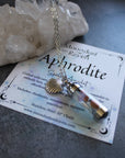 Moondust and Raven - Collana Amuleto con Barattolo Incantato di Afrodite, Gioielli di Cristallo Stregati