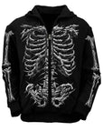 vampirefreaks - Felpa con cappuccio Dead Inside Skeleton