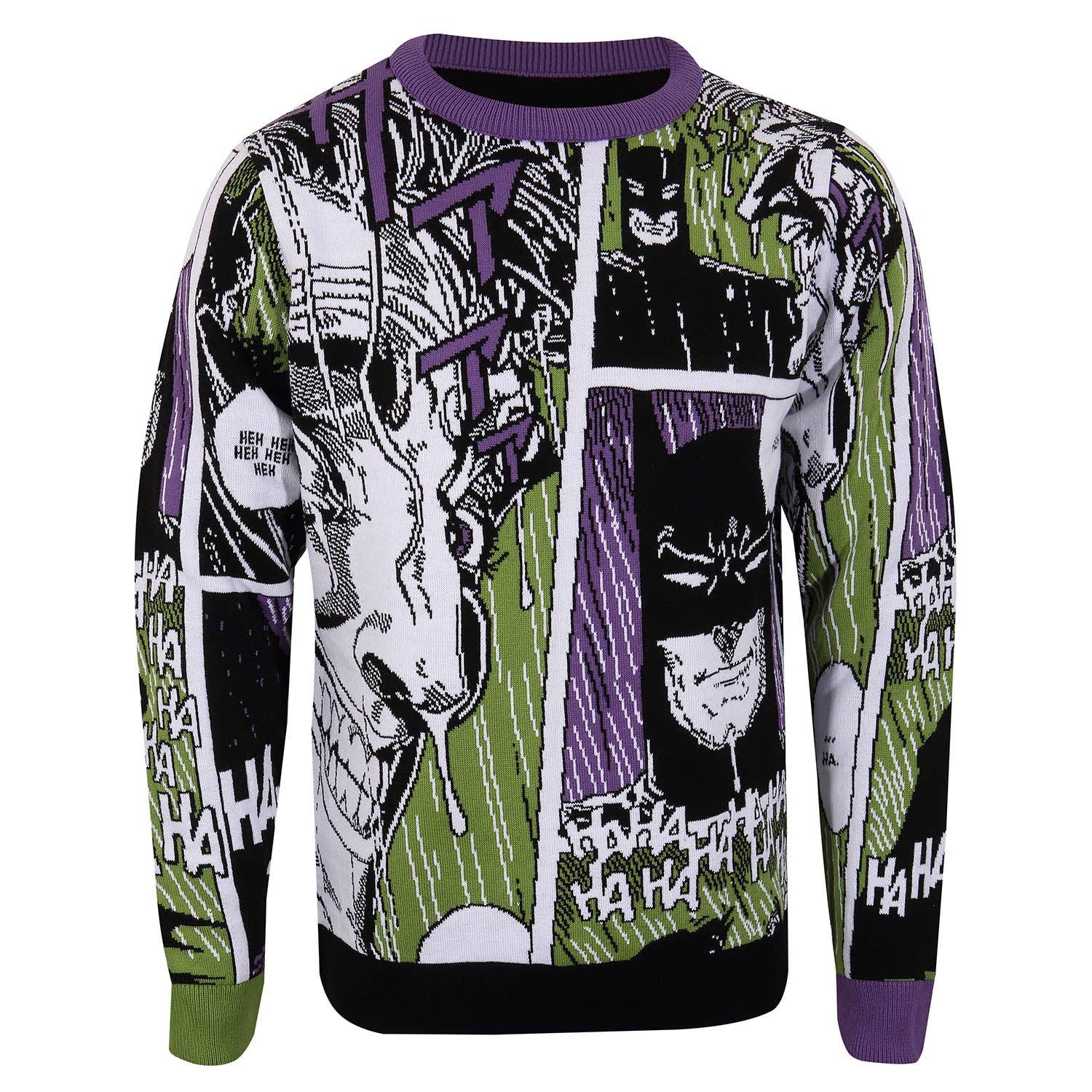 Heroes Inc. Europe B.V. - Maglione lavorato a maglia DC Comics Batman Joker Manga