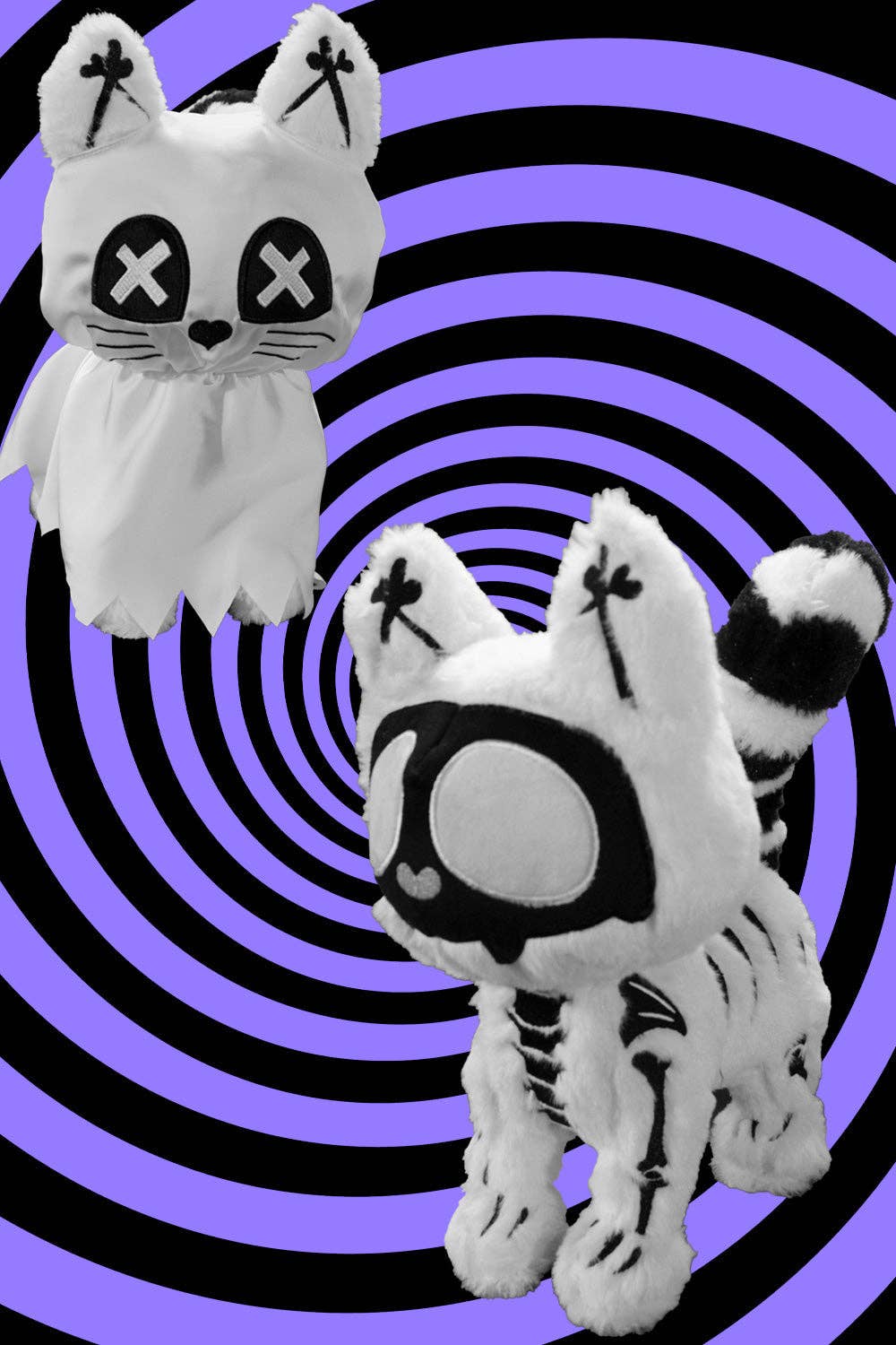 vampirefreaks - Giocattolo di peluche Gatto Fantasma