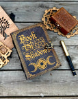 Diario in pelle vintage con stampa Book of Shadow