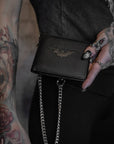 vampirefreaks - Portafoglio Bifold in Pelle con Catena