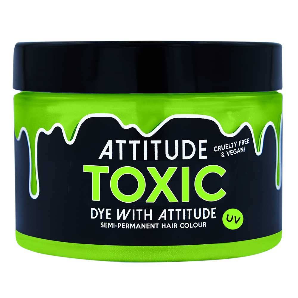 Attitude Hair Dye - Tintura per capelli verde UV tossica, vegana, cruelty-free