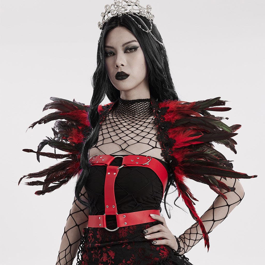 Punk rave Harness piume