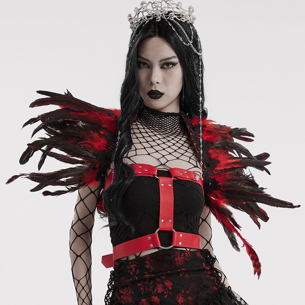 Punk rave Harness piume