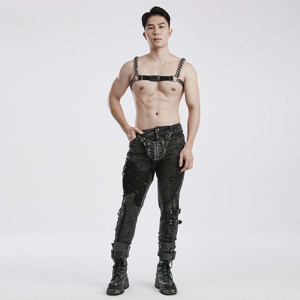 Punk rave harness catena