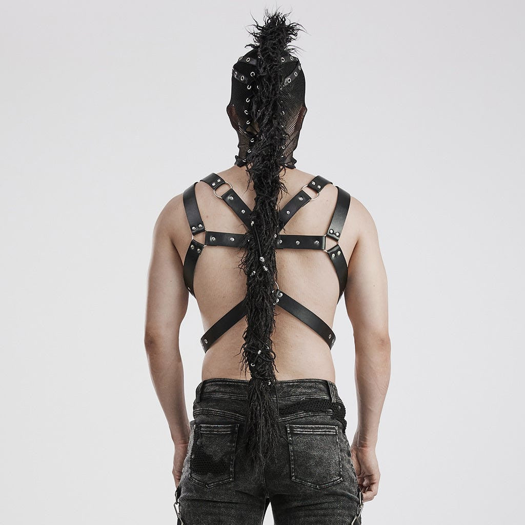 Punk rare Hardcore Haven - Punk Mesh Mask With Mohawk