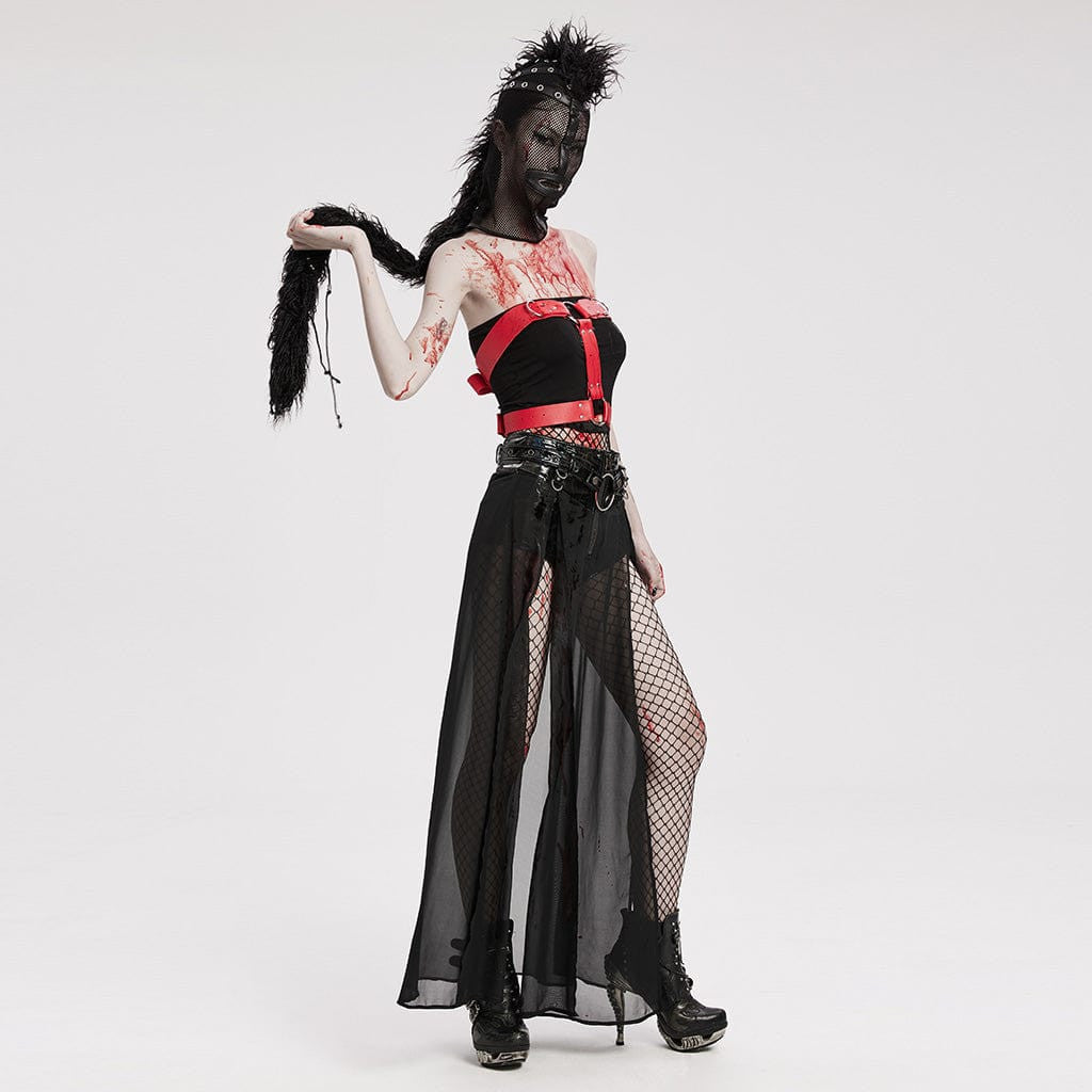 Punk rare Hardcore Haven - Punk Mesh Mask With Mohawk