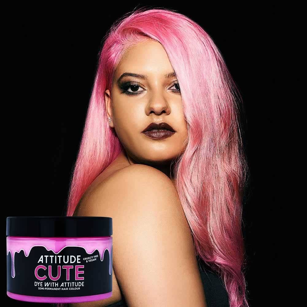 Attitude Hair Dye - tintura  per capelli rosa pastello, vegana, cruelty-free