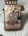 Diario in pelle vintage con stampa The Lover