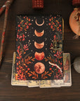Diario in pelle vintage con stampa lunare