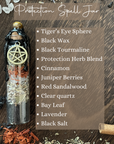 Moondust and Raven - Barattolo Protection Spell, Intention Jar, Bottiglia Witch's Spell