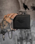 vampirefreaks - Portafoglio Bifold in Pelle con Catena