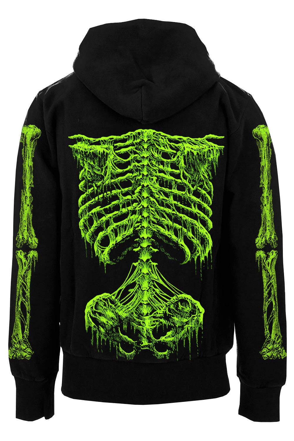 vampirefreaks - Felpa con cappuccio Zombie Rot Skeleton