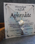 Moondust and Raven - Collana Amuleto con Barattolo Incantato di Afrodite, Gioielli di Cristallo Stregati