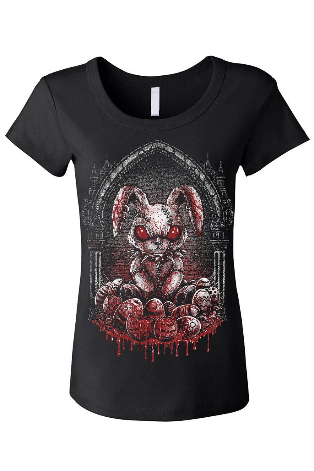vampirefreaks - Maglietta con coniglietto pasquale insanguinato