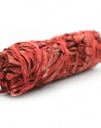 Green Tree Candle - Protection Dragon's Blood Smudge Stick 10 cm con etichetta