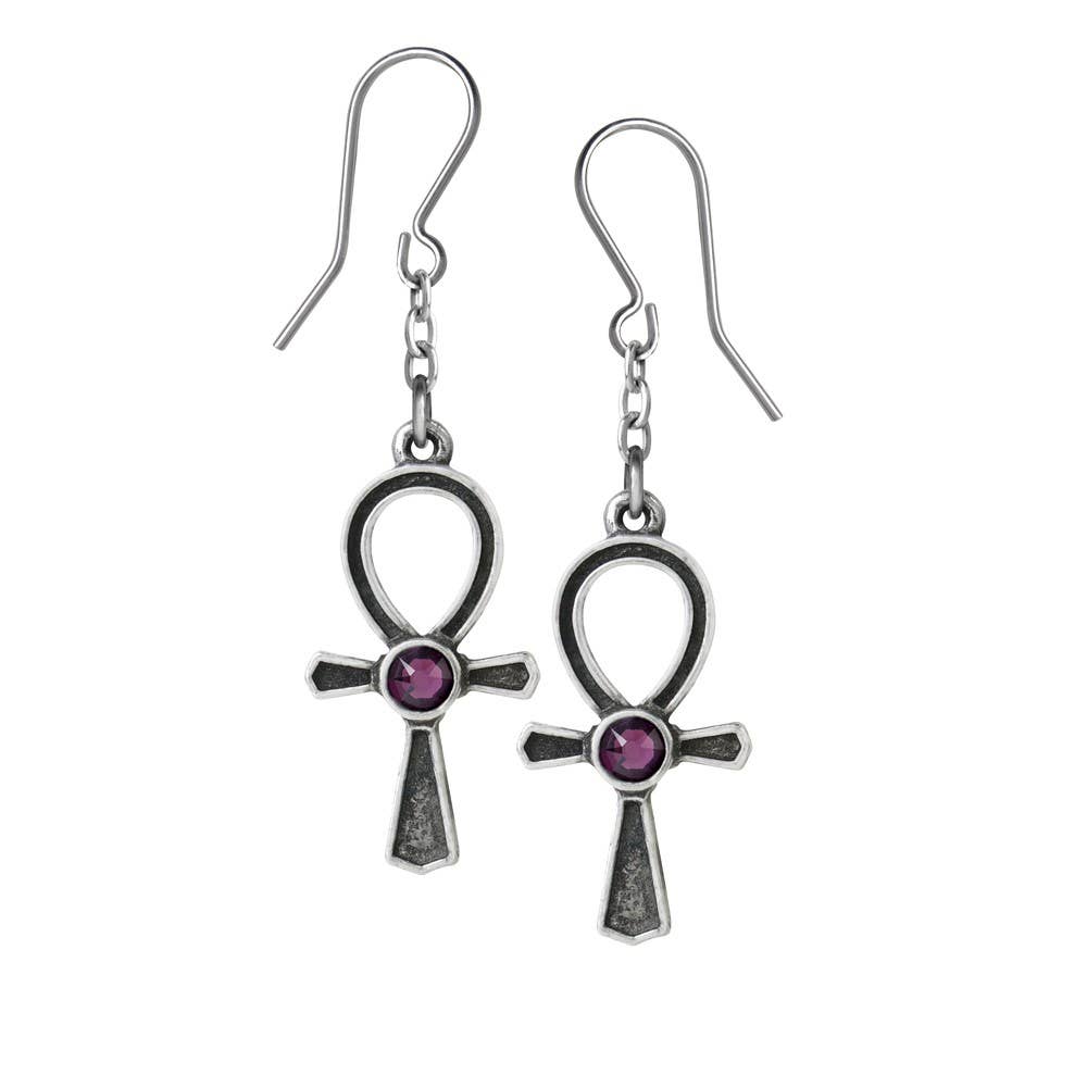 Alchemy England - Ankh di Osiride (Coppia di Orecchini Pendenti)