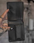 vampirefreaks - Portafoglio Bifold in Pelle con Catena