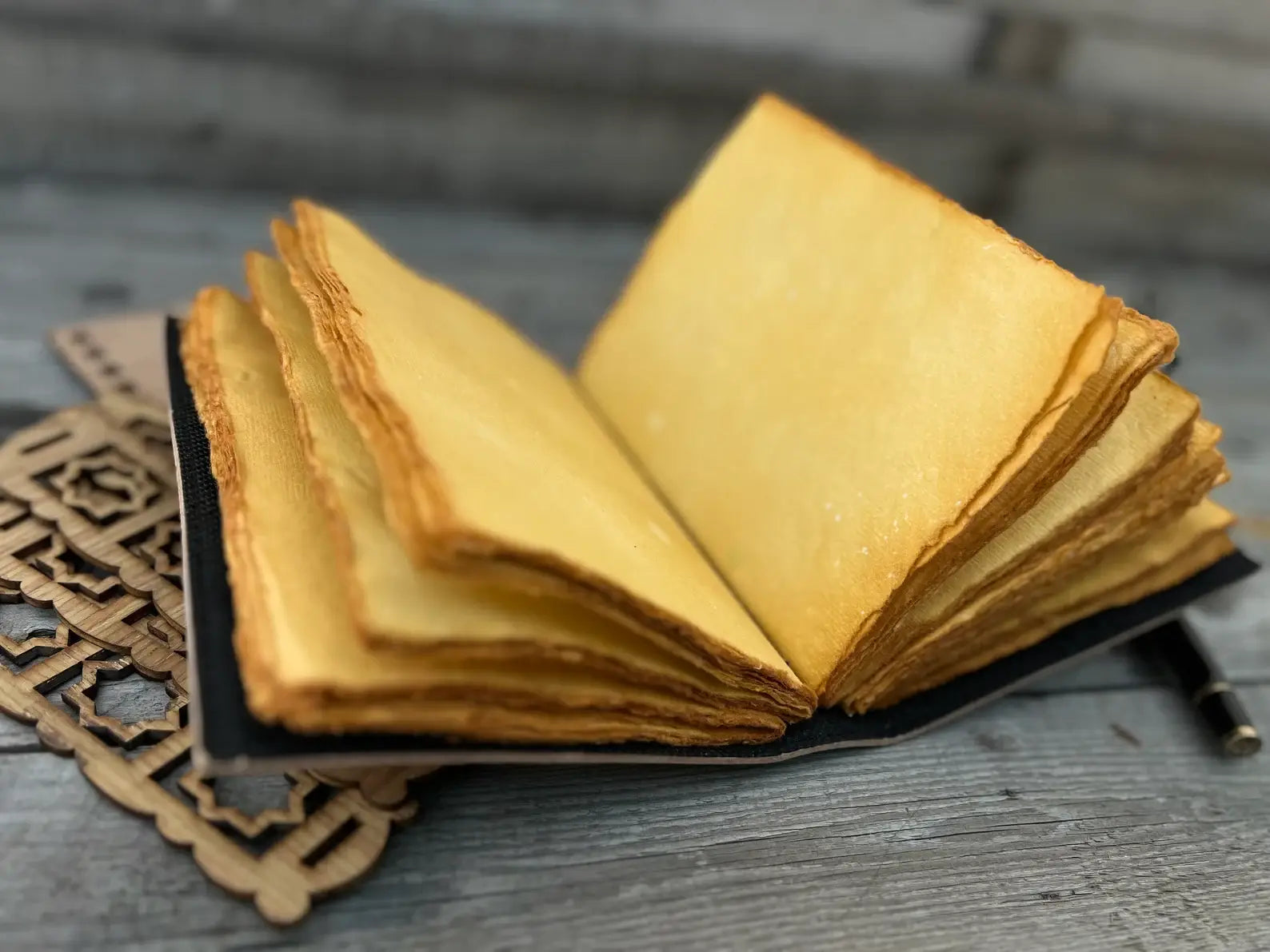 Diario in pelle vintage con stampa Book of Shadow