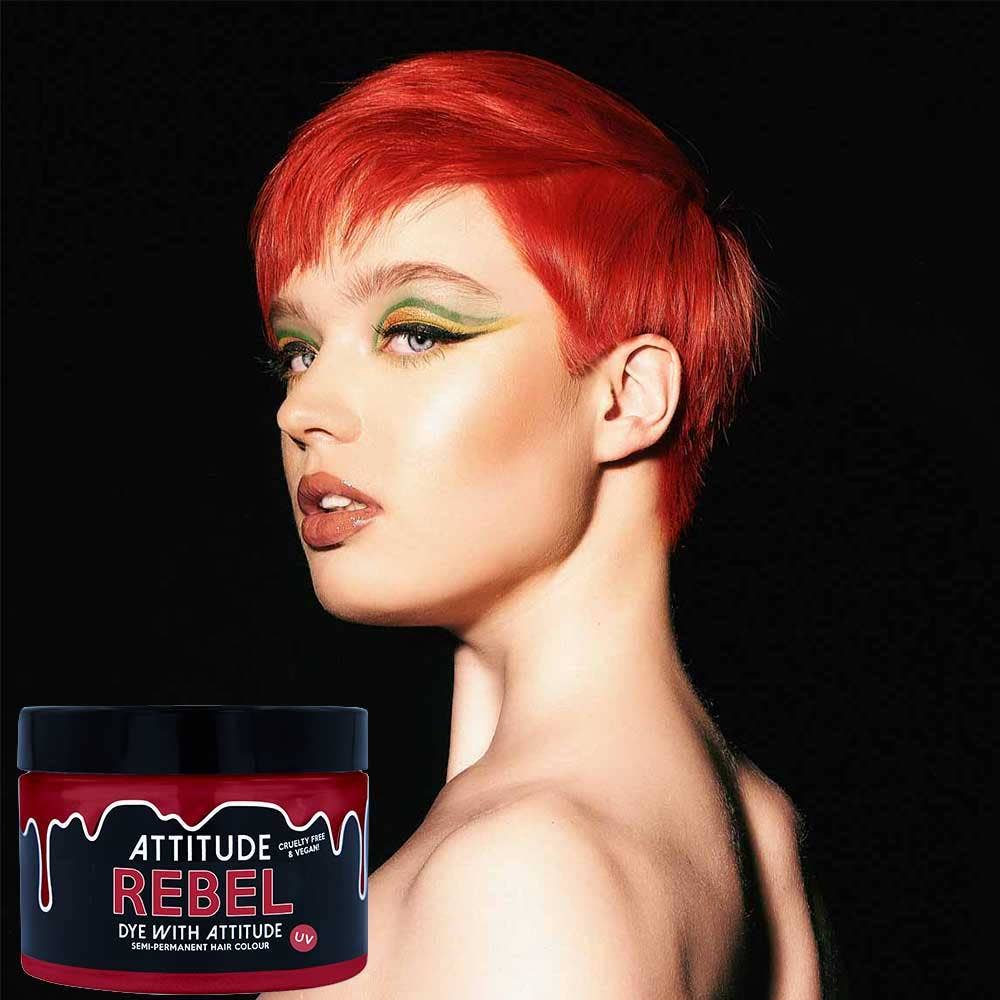 Attitude Hair Dye - Tintura per capelli rossa Rebel UV - Vegana, cruelty-free