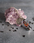 Moondust and Raven - Collana con amuleto Lilith Spell Jar, gioielli Witchy Crystal