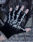 vampirefreaks - Guanti Dead Inside Fingerless Skeleton