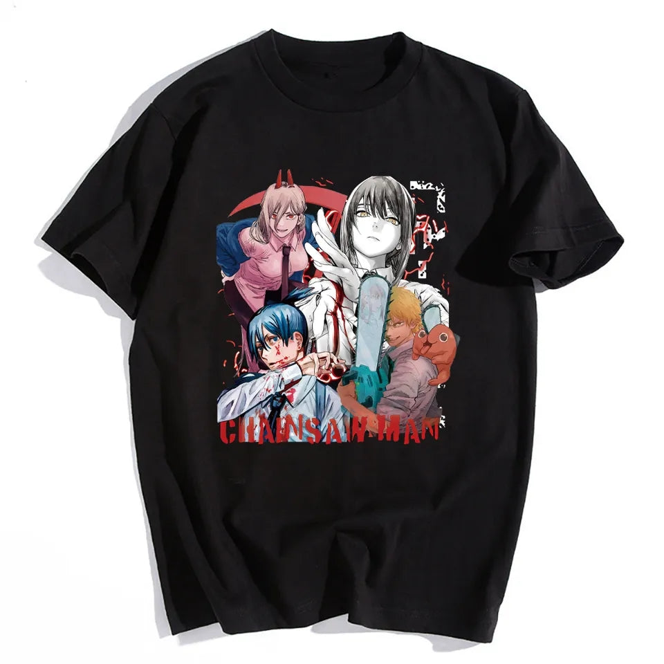 T-shirt Chainsawman principal character