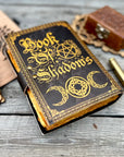 Diario in pelle vintage con stampa Book of Shadow