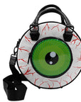 KREEPSVILLE 666 BORSA ZAINO EYEBALL NERO GLITTER