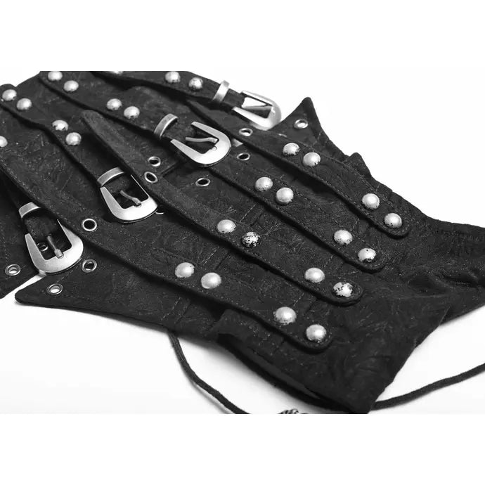 Punk rave corsetto con rivetti
