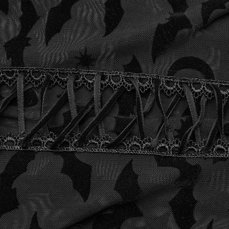 Punk rave Maglia velata pipistrello Long Sleeve