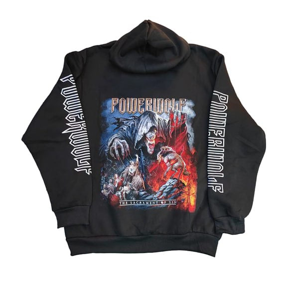 Hoodie PowerWolf The Sacrament of Sin 2 layer con stampe