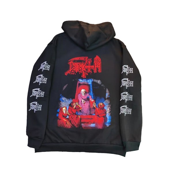 Hoodie Death Scream Bloody Gore 2 layer con stampe