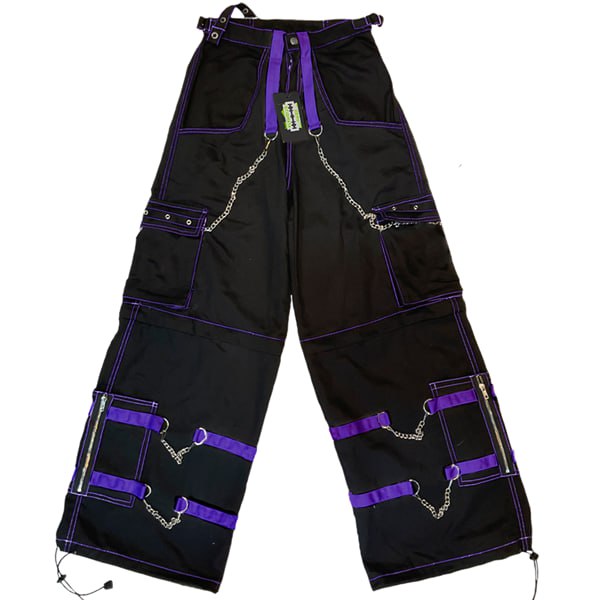 Pantaloni  Cargo Black & Purple