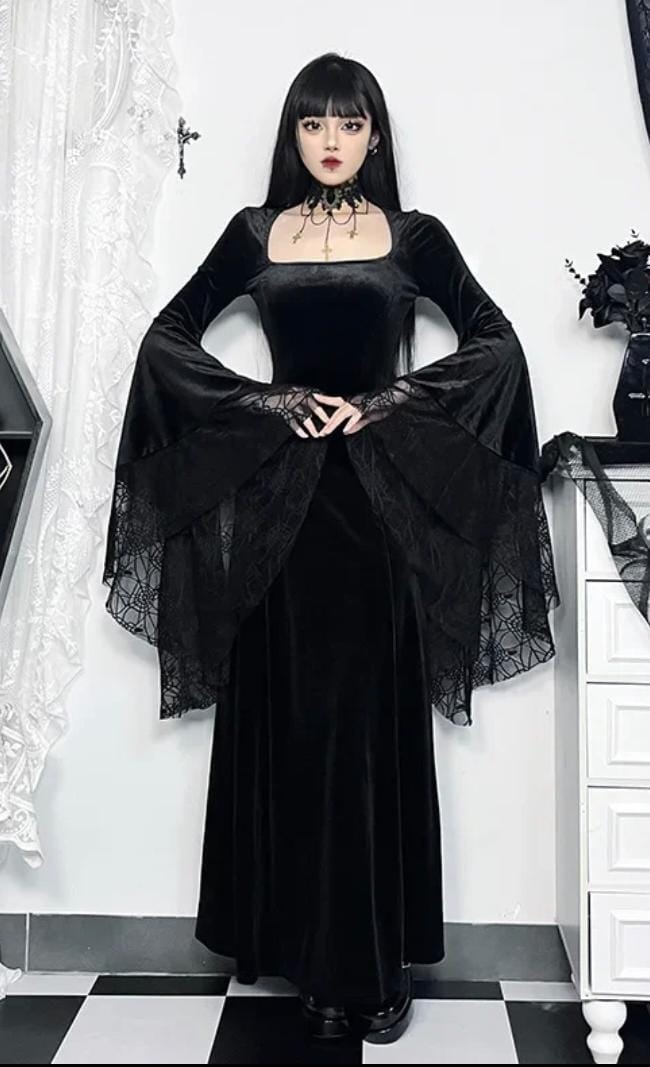 Vestito Goth romantic long
