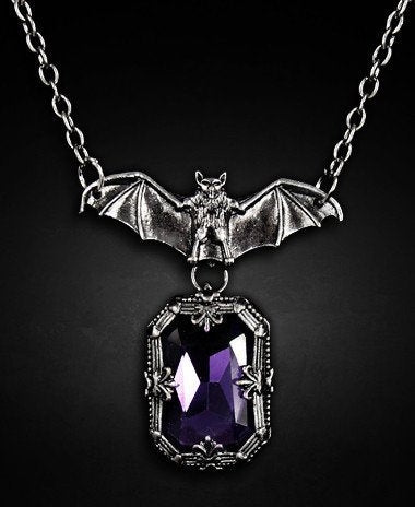RESTYLE COLLANA GOTHIC BAT PURPLE