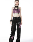 Rebel fashion danger bear metal studded baggy trousers "Dark in Love"