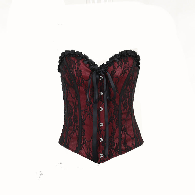 Top Like A Corset Red