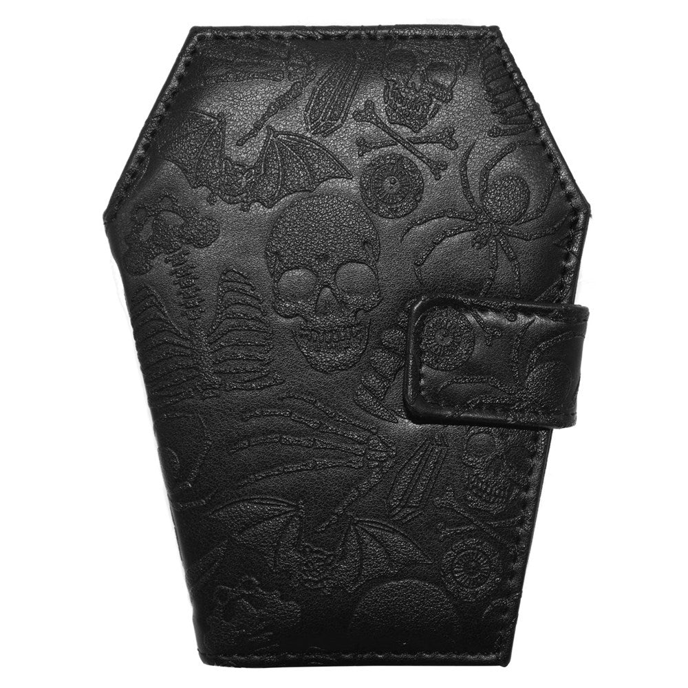 Portafoglio EMBOSSED SKULL COFFIN